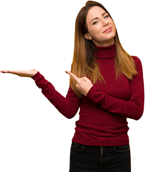 Femme dans site web pour entreprises d'entretien